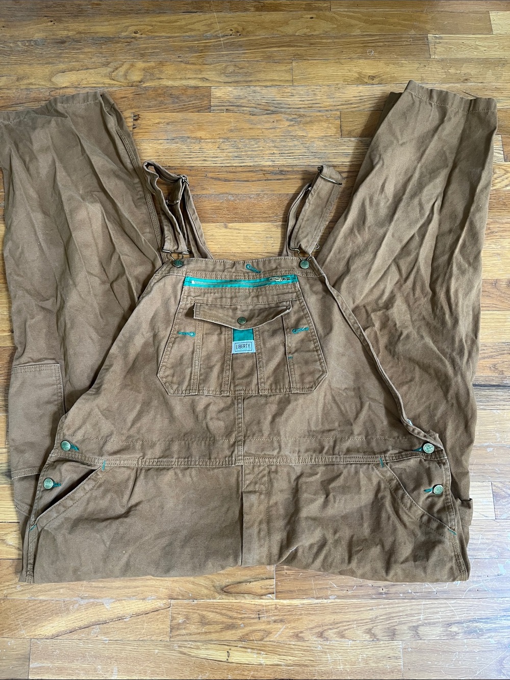 Liberty Men's Brown Canvas Overalls
